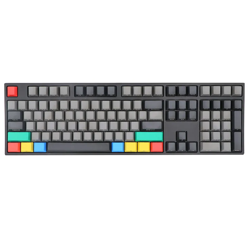 BGKP Dolch ODM толстые PBT брелки черный красный темно-серый микс 108Key 87Key 61Key для Cherry MX переключатели механической клавиатуры