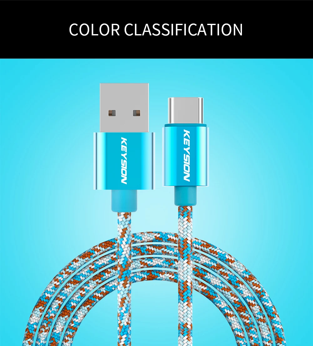 KEYSION usb type-C кабель для samsung S10 S9 S8 Быстрая зарядка мобильного телефона зарядный провод USB C кабель для Xiaomi Mi 9T redmi k20 Pro