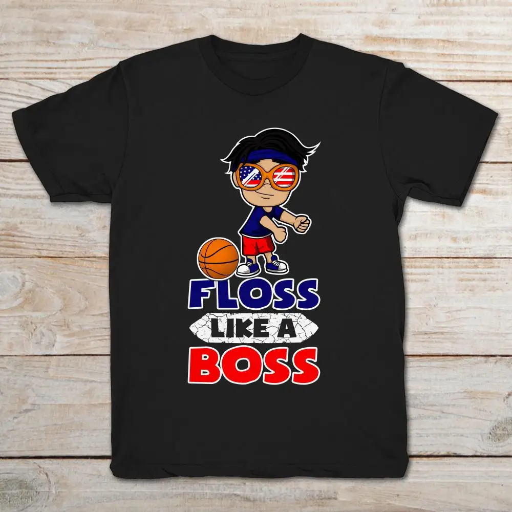 Мужская футболка с коротким рукавом Basketball Boy надписью Like A Boss 2019|Мужские футболки|