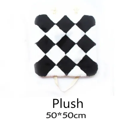 seat cover 1pc Зимние плюшевые чехлы на руль автомобиля поясничная поддержка Набор для mini cooper clubman countryman - Название цвета: seat cover 1pc