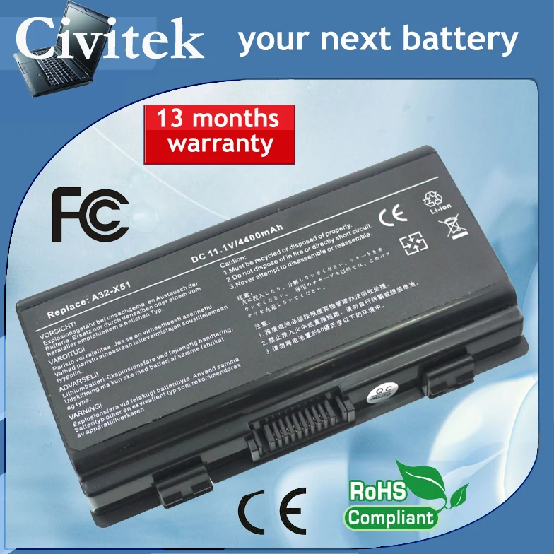 Аккумулятор для ноутбука ASUS X51H X51L X51R X51RL X58 X58C X58L X58Le A31 T12 A32 T12|laptop battery pack|laptop dell inspiron