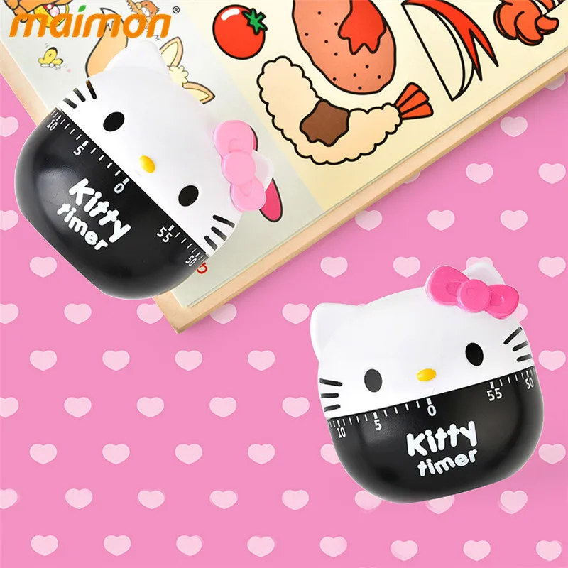 Механический таймер Kawaii Kitty Cat для кухни кухонный будильник обратного отсчета яиц