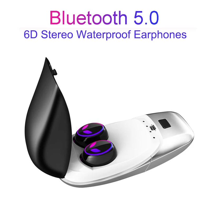 E8 наушники-вкладыши TWS мини-наушники Bluetooth 5 0 гарнитура 6D стерео Шум