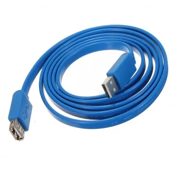 Плоский тонкий высокоскоростной удлинитель USB 1 5 длиной 2 0 м штекер гнездо шнур