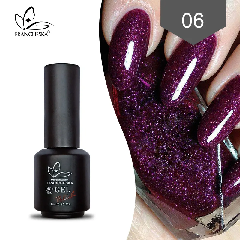Francheska 006 Francheska color01-36 Гель-лак для ногтей замачиваемый Гель-лак для ногтей unha nail art gellak nagels spulletjes lakiery hybrydowe лак - Цвет: Francheska 006