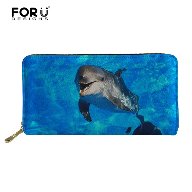 FORUDESIGNS женские кошельки из искусственной кожи держатели для карт с 3d рисунком