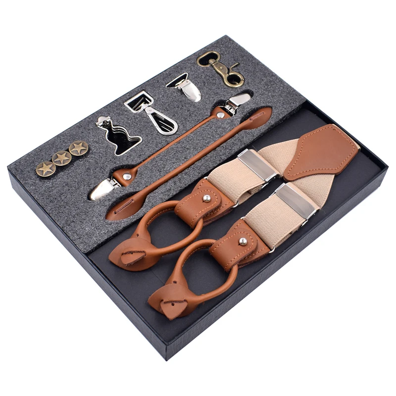 Модные подтяжки из натуральной кожи многофункциональные винтажные повседневные