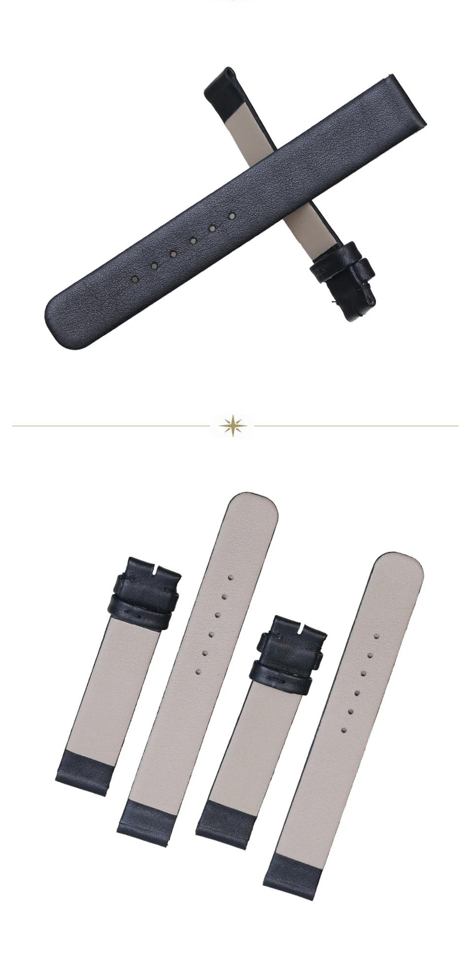 SAUPPO подходит для Rado Esenza гладкое зерно черного телячьей кожи кожаный ремешок для мужчин и женщин ремешок для часов