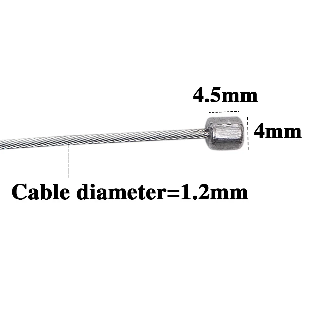 

10 pieces 2m Road MTB Bike Fixed Gear Bicycle Shifting Cable Brake Line Gear Brake cable Sets Core Inner Wire Speed line