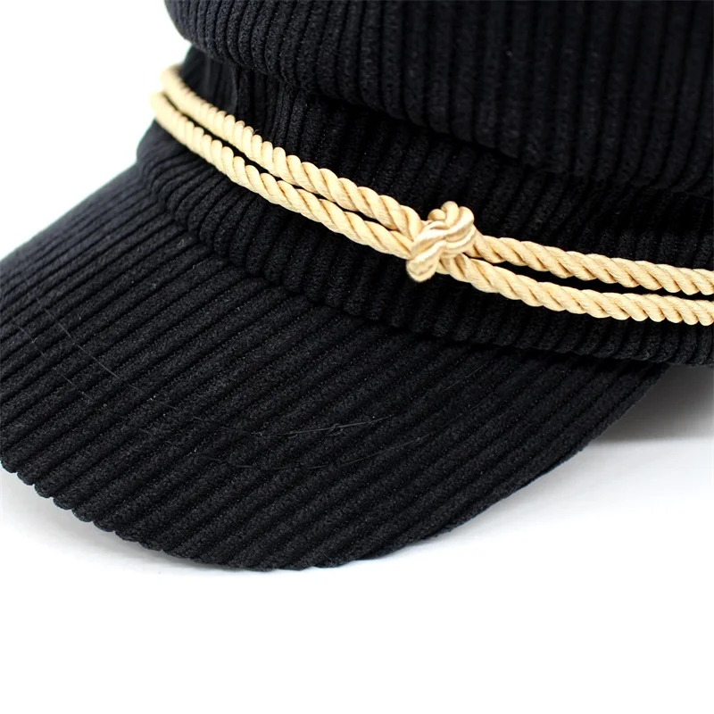 Ditвозможные новые женские шапки военные модные полосатые шапки|hat military|military hats