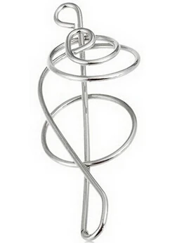 

Classic Music Dote Shaped Metal Wire Puzzle Brain Teaser Game for Adults Kids
