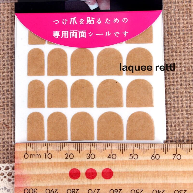 Горячая продажа 5 упаковок/Лот Накладные наклейки для ногтей двухсторонние