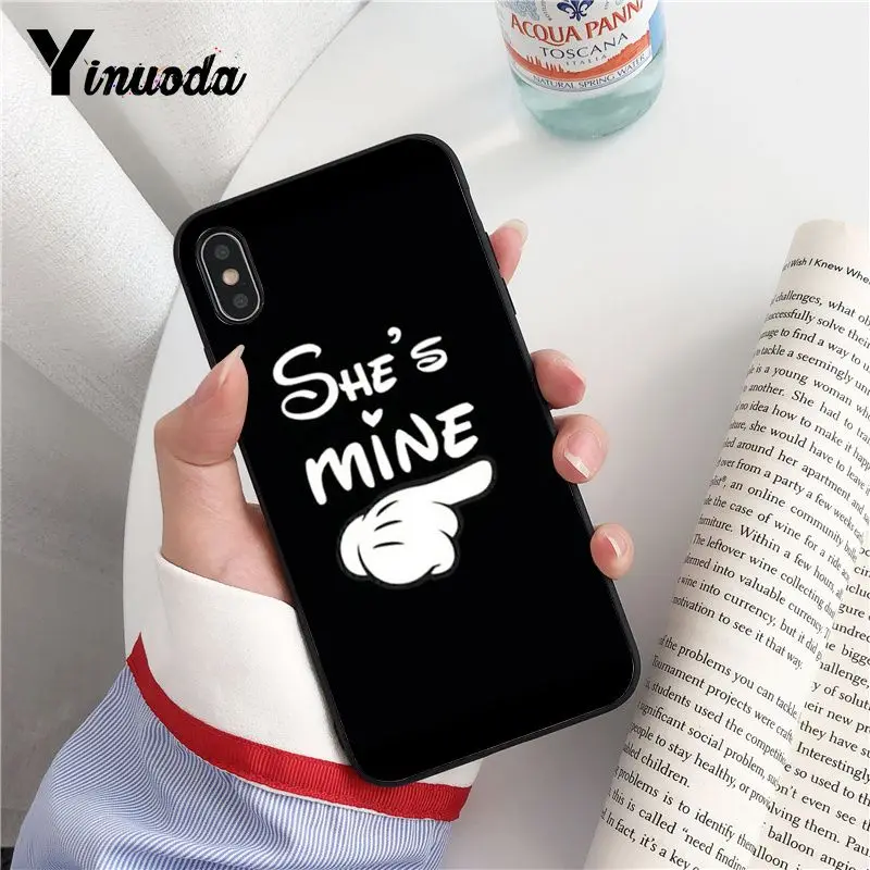 Yinuoda SHE &amp HE IS MINE Customer высококачественный чехол для телефона iPhone 8 7 6 6S Plus X XS MAX 5 5S SE XR