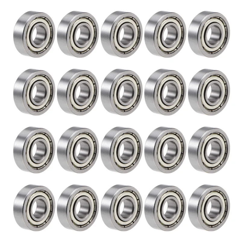 

R4ZZ Deep Groove Ball Bearing 1/4"x5/8"x0.196" Double Shielded Bearings 20-Pack