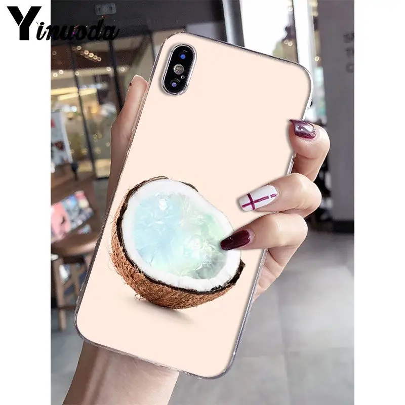A5 Yinuoda, летний, крутой, кокосовый, сделай сам, раскрашенный, красивые аксессуары для телефона, чехол для iPhone 6S 6plus 7plus 8 8Plus X Xs MAX 5 5S XR - Цвет: A5