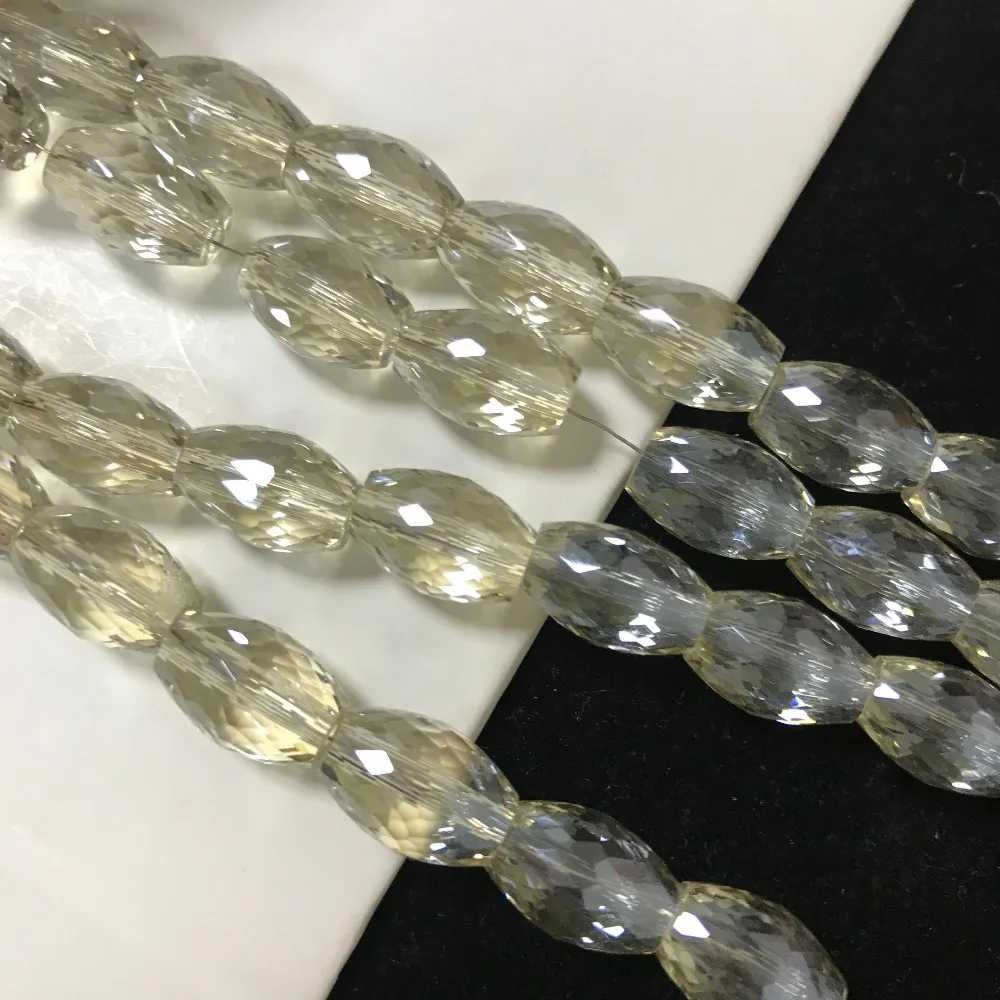 50pcs 8x12mm Drum Drop Bicone Austria Crystal beads Charm loose spacer Beads DIY Earrings necklace hadicraft bracelet jewelry | Дом и сад