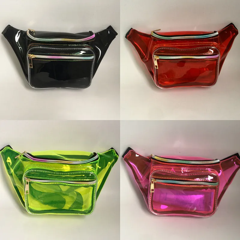 Новая прозрачная сумка на бедрах с ремешком для денег heuptas laser fanny pack sac banane женская