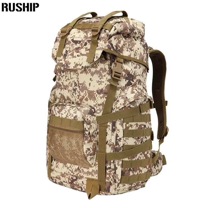 Goedkoop 50L Waterdichte Tactische Schouder Rugzak Militaire Multifunctionele Hoge Capaciteit Hike Camouflage Reistas Mochila Molle Systeem