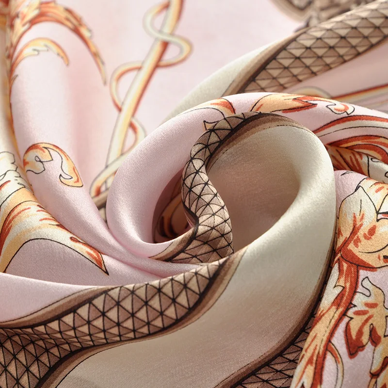 

Grade 5A Luxury Women Silk Scarf 100% Natural Silk Long Stylish Ladies Shawls Wraps Spring Summer Scarves Elegant Pashmina