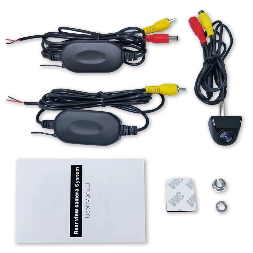 

Universal wireless HD or CCD rear view camera with 8 LED car reversing camera night vision parking system camera