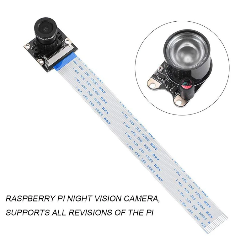 Камера ночного видения Raspberry pi 5 м 1080P 720P плата модуля камеры с регулируемым