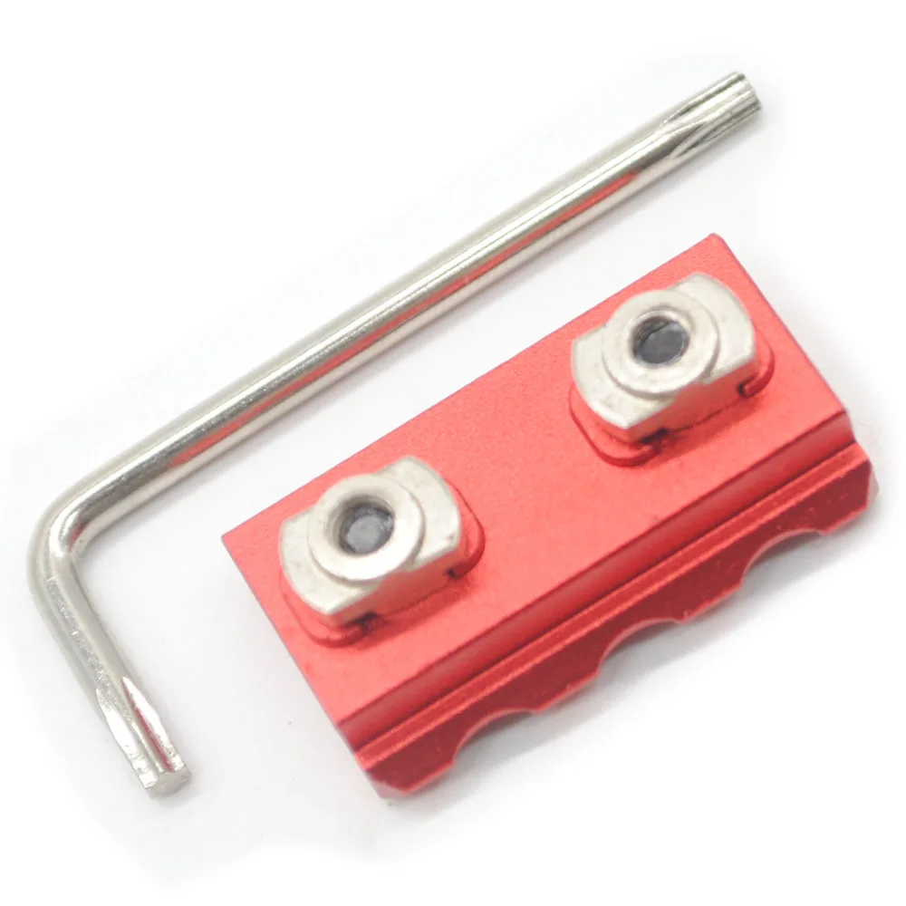 3 слота/1 42 ''M-lok Rail Section Picatinny/Weaver Mount System segmen_китайский красный анодированный