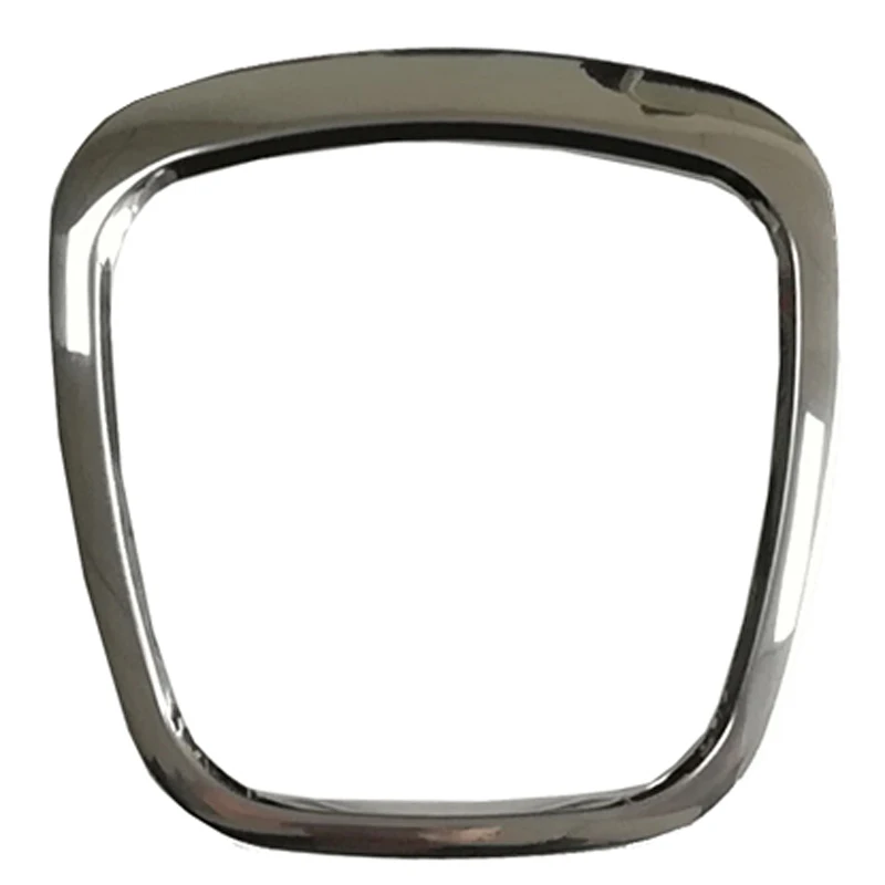 Bright Silver ABS chrome Руль декоративная отделка эмблема в центре кадра Блестки наклейка аксессуары для Audi A4 B6 B7 B8 A6 C6 A5 Q7 Q5 - Название цвета: Bright Silver
