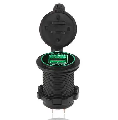 5V 2.1A адаптер для автомобильного прикуривателя с двумя Переходник USB для зарядки в машине, пригодный для Питание автомобиля gps мобильного телефона Камера Mp3