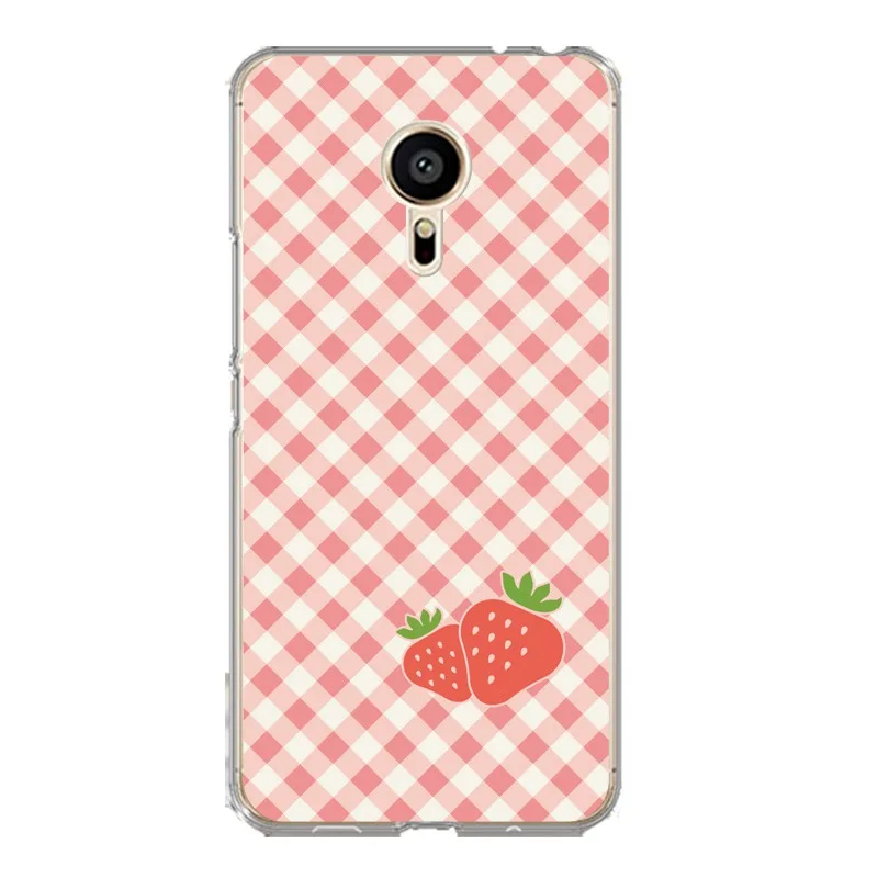 Мягкий прозрачный ТПУ чехол для телефона meilan MX6 pro6 U20 U10 A5 M5 M5S E E2 клубника