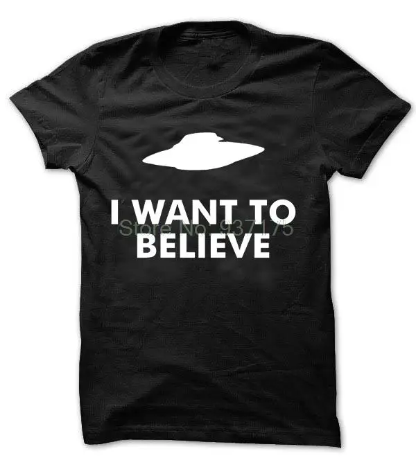Футболка вдохновленная надписью I Want To Believe футболка женская модная