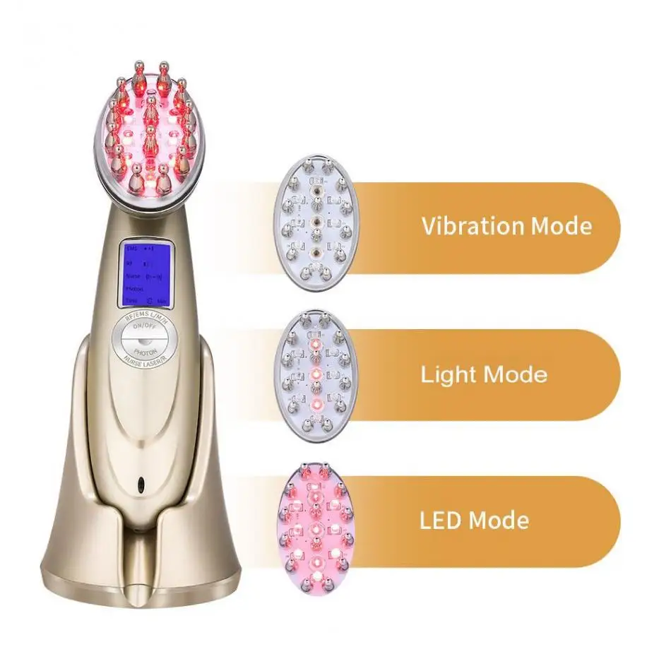 Лазерная расческа для роста волос Photon Light Therapy массажная кожи головы против