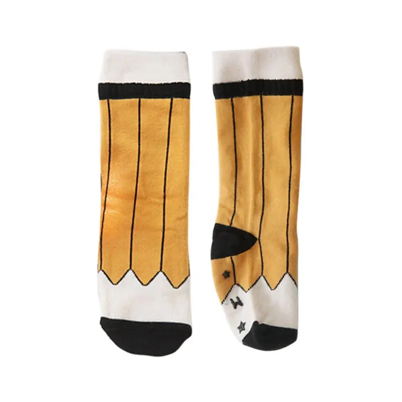 Новинка 2019 носки для малышей мягкие гольфы мальчиков и девочек детские карандаши