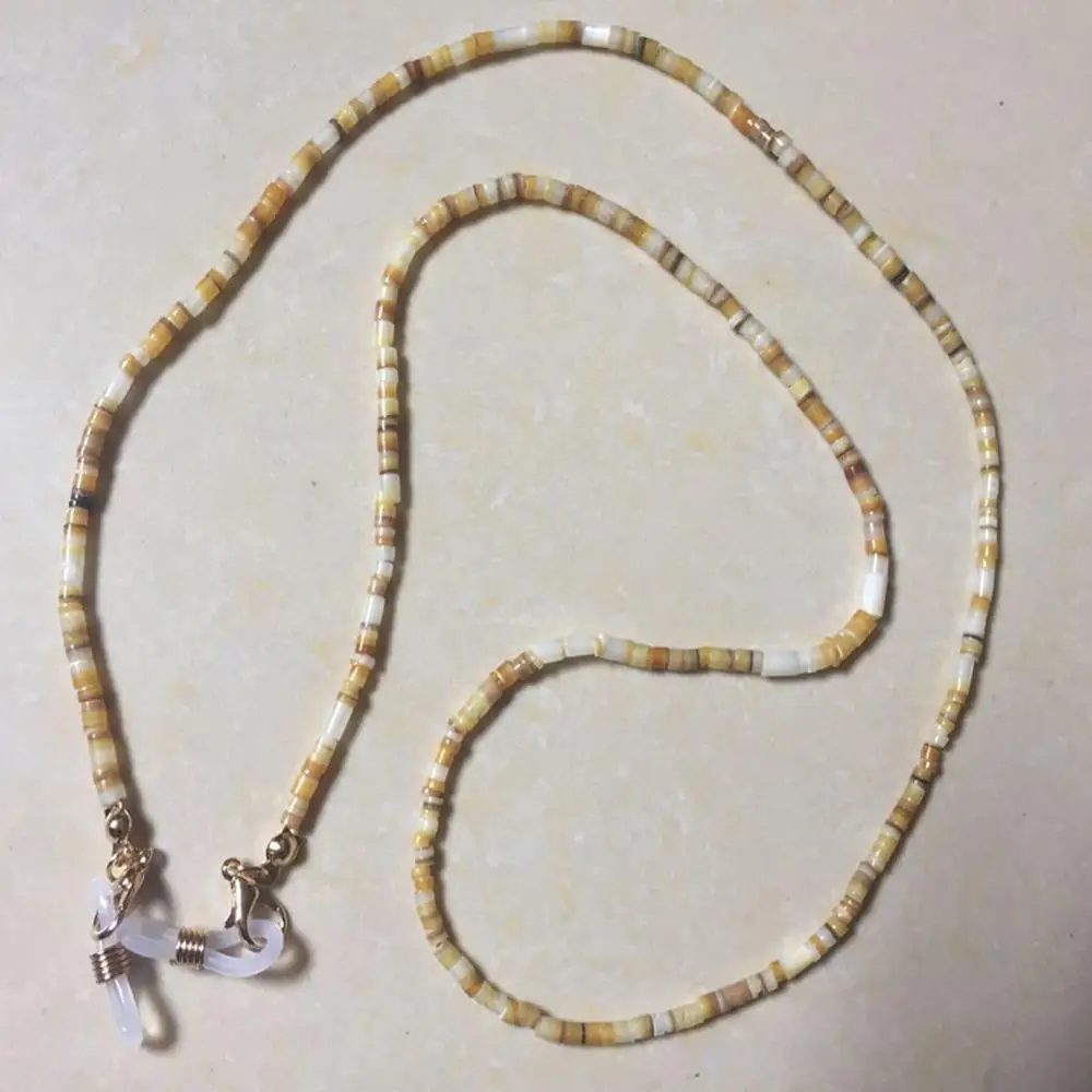 

Natural Shell Beaded Sunglasses Chains Necklace Reading Glasses Chain Cord Holder Neck Strap Rope for Eyewear