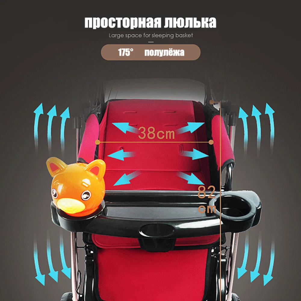 IMBABY Роскошные Детские коляски вагонов складной для новорожденных высокого