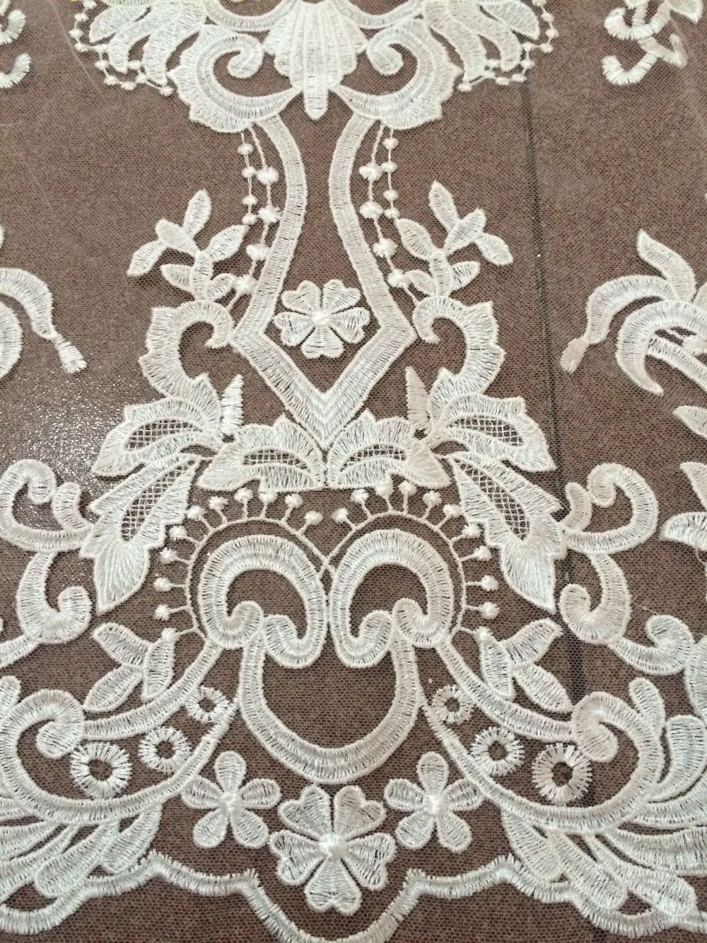 best quality Cyndi-688-22 embroidered African Tulle Lace Fabric French with embroidery | Дом и сад