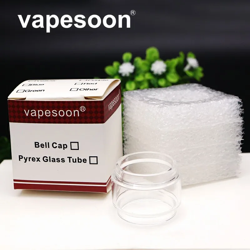 

VapeSoon Replacement Extend Glass Tube For TFV12 6ML TANK Bubble Glass Tube Retail Package