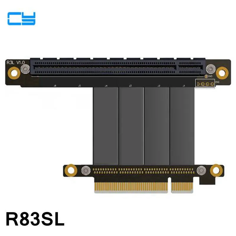 Riser Gen3.0 PCI E PCIe x8 к x16 видеокарта удлинитель ленточный кабель налокотник дизайн 64G/bps
