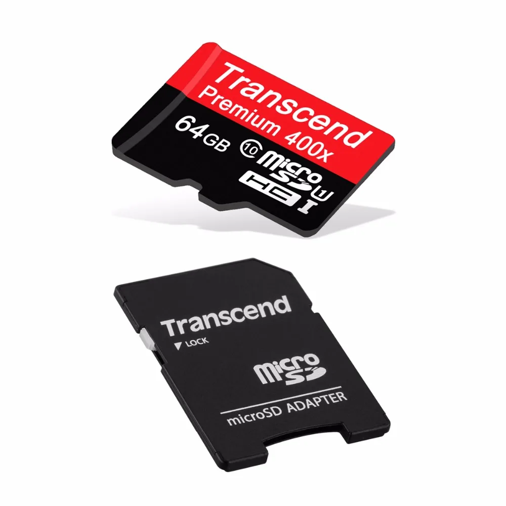 Оригинальный Transcend Class 10 64 ГБ Карта Памяти Micro SD Флэш-ПАМЯТИ карты UHS-1 400X Высокая