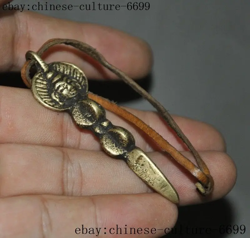 Тибетский буддистский храм Бронзовая статуя Будды Дордже Phurpa Pestle Vajra Talismans|Статуи