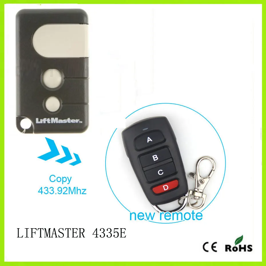 LIFTMASTER chamмягкий моторный подъемник 4335E сменный совместимый пульт дистанционного