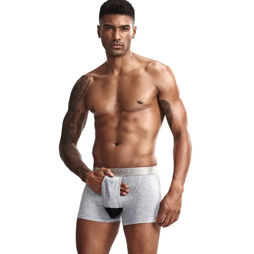 JOCKMAIL модальное Мужское нижнее белье, боксерское нижнее белье, Мошонка, уход за капсулами, молодежное здоровье, Сеульское Выпуклое разделение, боксеры для геев, нижнее белье