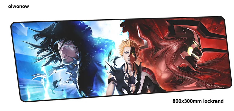 BLEACH Коврик для мыши 80x30 см Модный игровой коврик для мыши большой геймерский коврик HD игровой с узором компьютерный стол padmouse клавиатура большие игровые коврики
