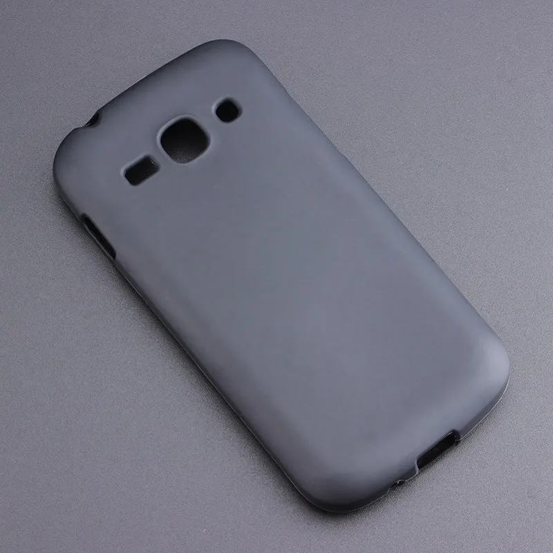 Черный гелевый ТПУ тонкий мягкий чехол-накладка для Samsung Galaxy Ace 3 S7270 S7272 S7275