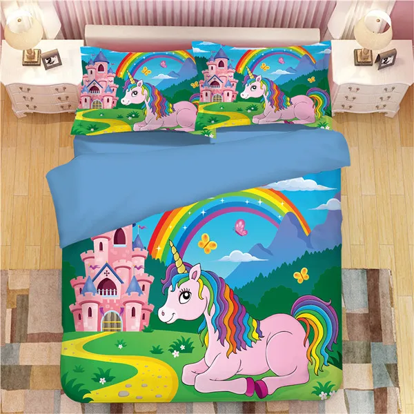 style 4 Мультфильм Тоторо Kawaii постельные принадлежности Твин Полный Королева один двойной супер King размер пододеяльник набор для детей подростков Спальня Декор постельное белье - Цвет: style 4
