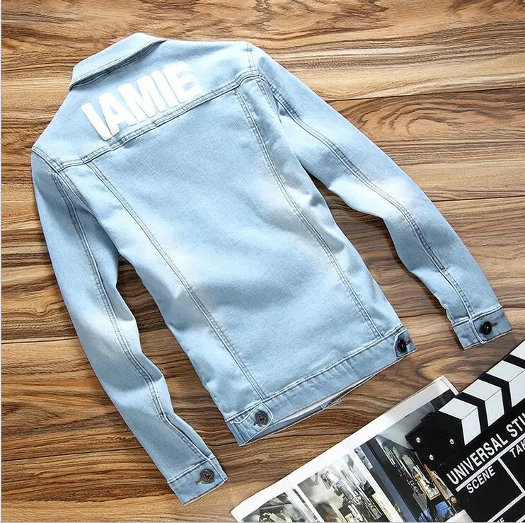 Мужская хлопок джинсовые Куртки человек джинсовая куртка пальто повседневная
