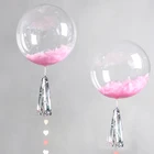 Воздушный шар из ПВХ, прозрачный, 101824 дюйма, 20 шт.