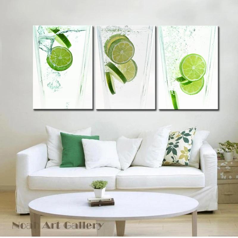 Картина-распылитель холст с принтом лимона в стекле абстрактный настенное