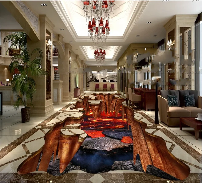 

[Self-Adhesive] 3D Underground Mountain 8 Non-slip Waterproof Photo Self-Adhesive Floor Mural Sticker WallPaper Murals Print