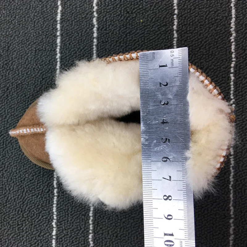 FUR123 реальные Sheepsk меха для мальчиков зимняя детская одежда Зимние сапоги на