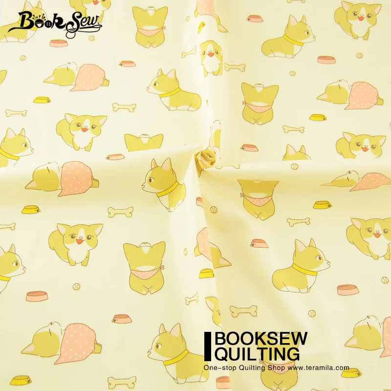 Booksew Подушка Скрапбукинг стежка 100% хлопок саржа Ткань прекрасный ребенок собака